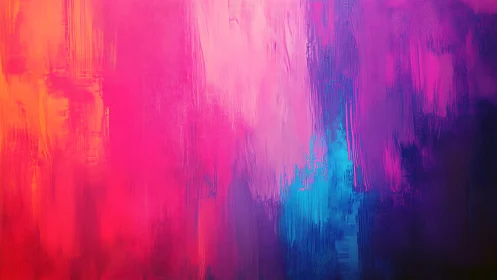Vibrant magenta and cyan abstract gradient blurs vertical