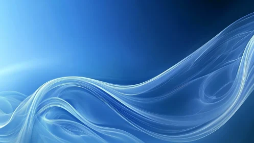 Whispering azure currents glide across a glassy sky.