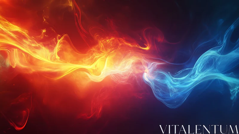 Fire and Ice Collision Dynamic Energy Flow.