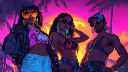 Neon sunset crowns a trio of swagger-soaked style icons