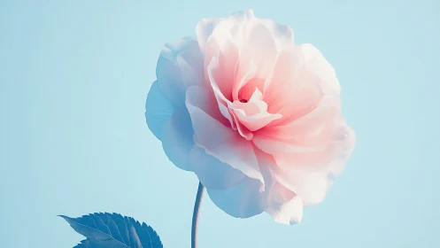 High key macro bloom with pastel petal gradient rendering.