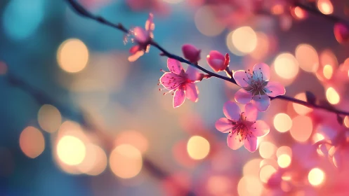 Blossom Dreams Dance Through Soft Bokeh Light