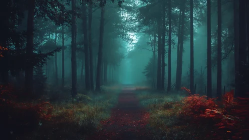 Emerald Sentinels: Where Turquoise Pathways Whisper Secrets.