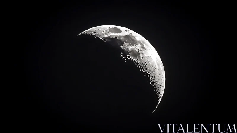 Telescopic lunar terminator study with high-contrast relief.