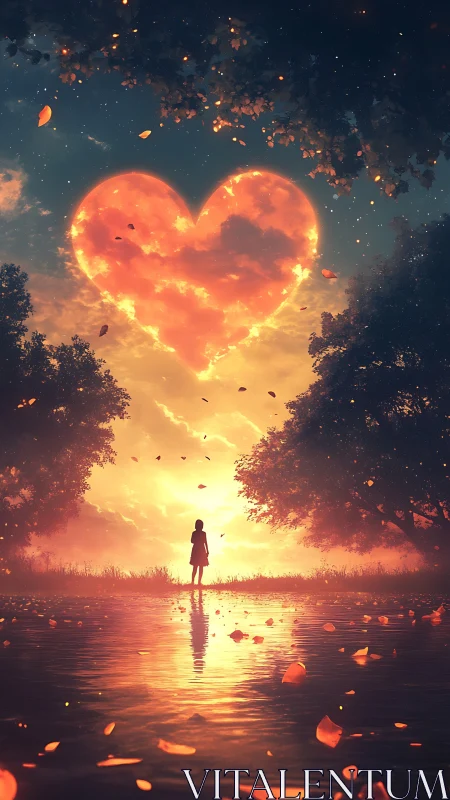 Heart Ablaze: Where Longing Meets Cosmic Fire.