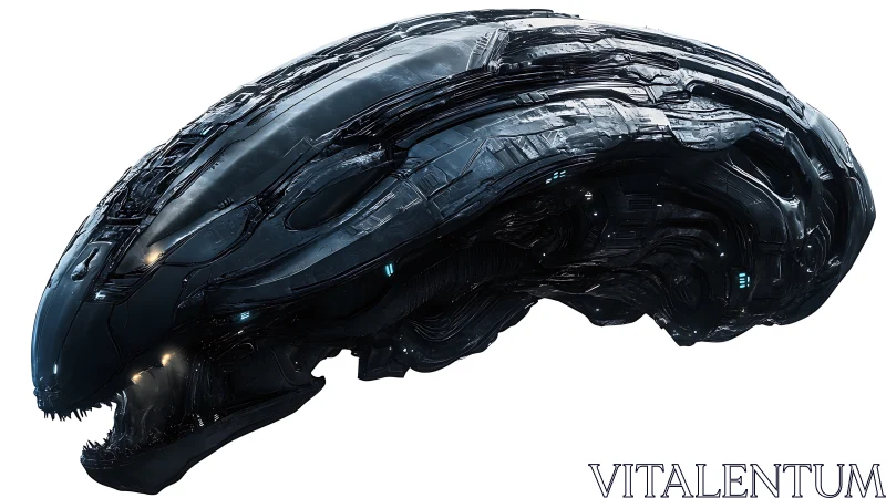 Elongated biomechanical spacecraft shell forms defined silhouette