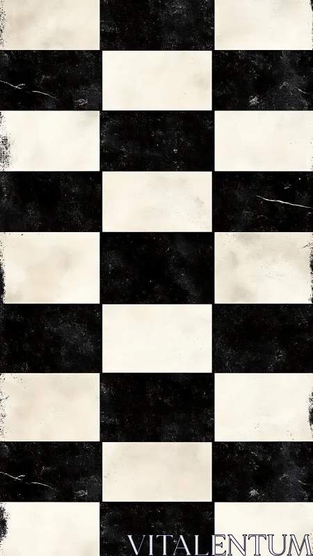 Rectangular black and white checkerboard pattern texture.