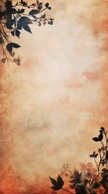 Sepia garden silhouettes frame a softly glowing canvas.