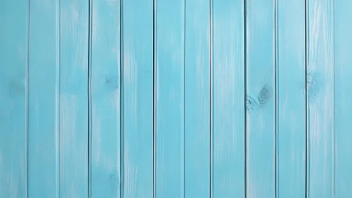Bright blue painted wooden planks with simple vertical lines.