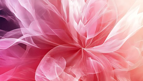 Silken petals in motion, a soft bloom of glowing light.