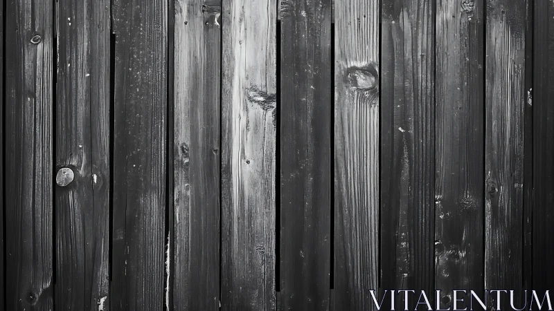 Weathered wooden fence in soothing monochrome tones.