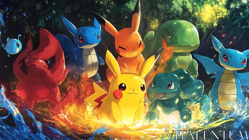 Elemental starters gather as fire, leaf and tide collide