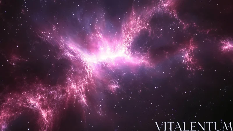 Nebula blossom ignites a violet storm across silent space.