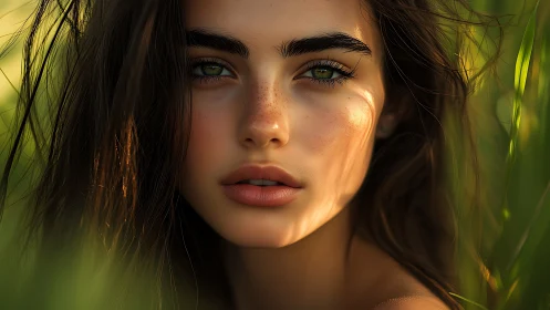 Close portrait shows detailed face in shallow depth of field