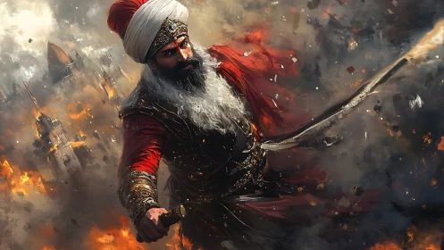 Storm-wreathed warlord carves a blazing path through siegefire