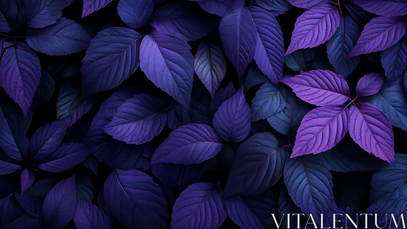 Ultraviolet foliage canopy with high contrast leaf layering