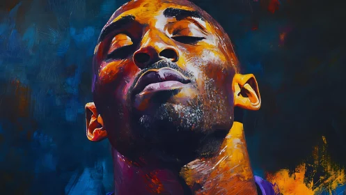 Portrait captures an athlete’s quiet, triumphant reflection in color