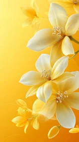 Golden Petals Dance in Warm Sunlight.