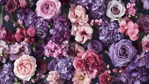 Jeweled Petals Cascade Where Dark Velvet Blooms Dance