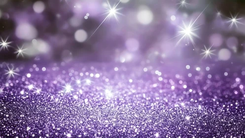 Lilac stardust horizon shimmering with enchanted sparkle.