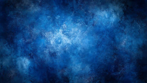 Deep cobalt abstract texture with luminous center glow.