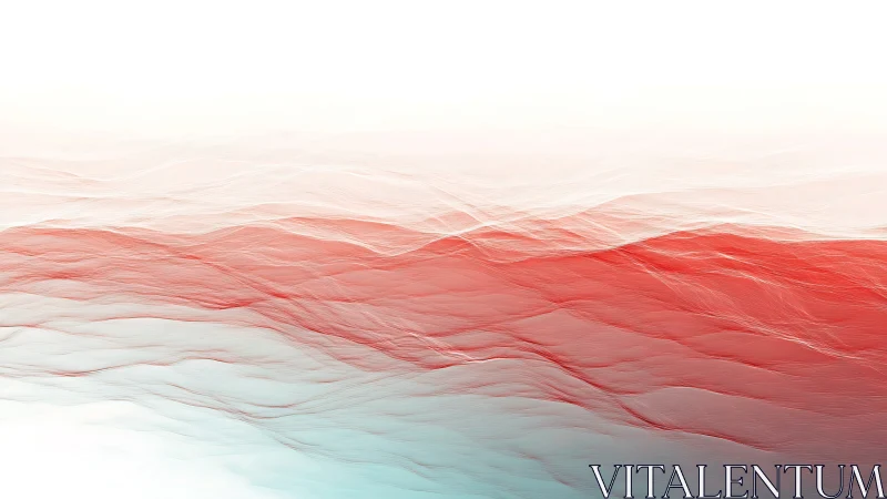 Abstract red gradients forming layered flowing waves.