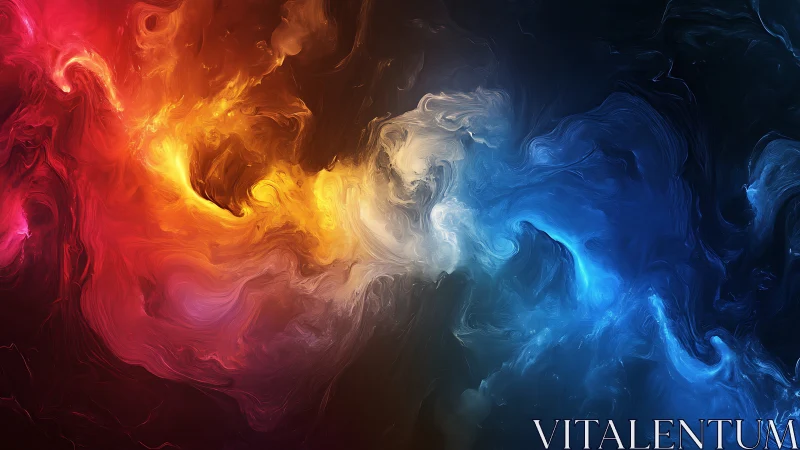 Fire and Ice: Dynamic Chromatic Fluid Collision.