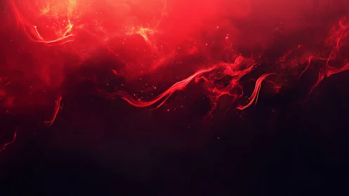 Crimson Tendrils Dance Through Void.