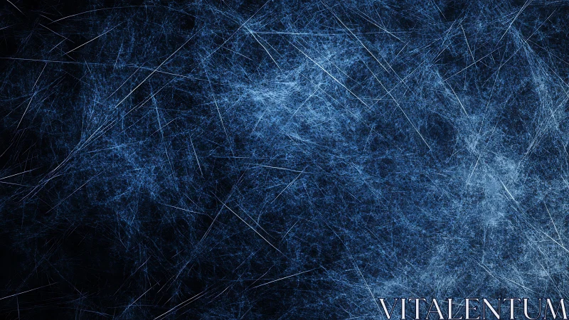 Abstract blue fractal lines digital art texture background.