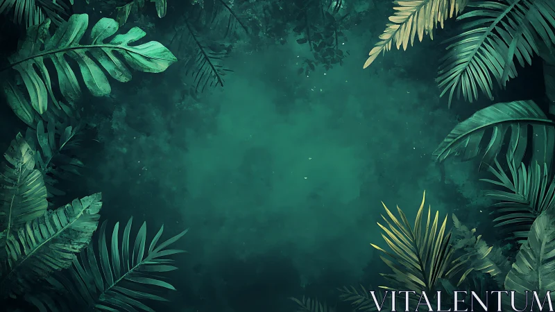 Emerald jungle frame cradling a quiet, secret clearing.