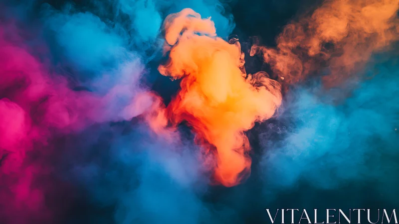 Glowing clouds of color swirl softly through a dreamy sky