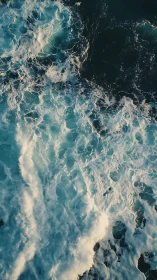 Overhead view records turbulent ocean surface motion