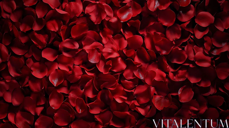 Velvet Petals: A Sea of Passionate Red Romance.