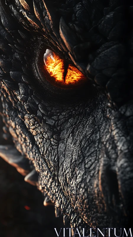 Molten dragon eye in extreme macro textured close-up study.