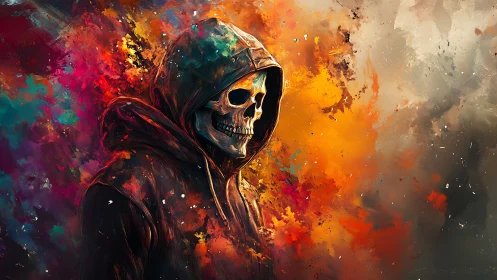 Chromatic Reaper wrapped in wildfire nebula colors.