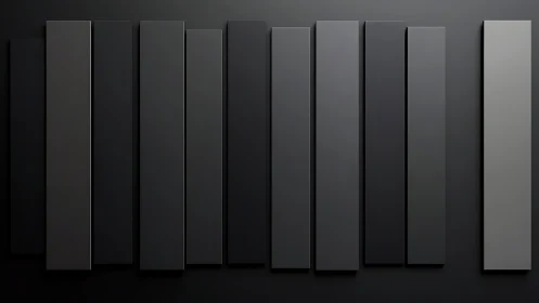 Geometric monochrome panel alignment in minimalist relief.