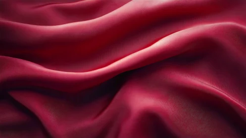Crimson silk folds flow in soft, sensual illuminated waves.