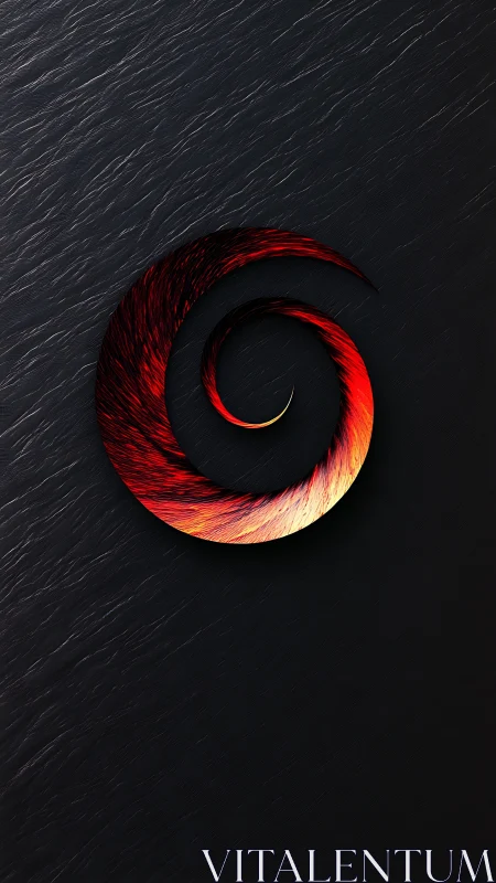 Ember Spiral on Midnight Stone, a Quiet Solar Whirlwind.