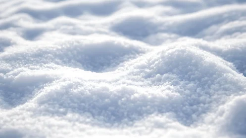 Soft Sunlit Snowy Surface with Gentle Natural Texture.