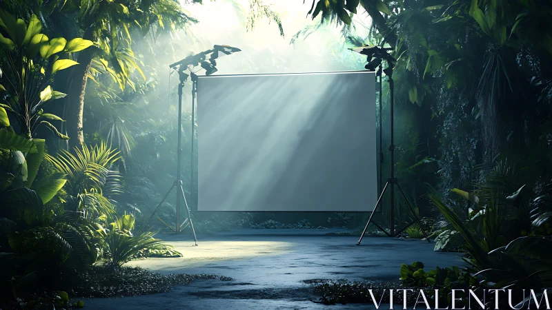 Creative jungle backdrop invites stories in soft forest light