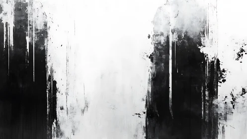 Monochrome vertical bleed fields with high-contrast tonal stratification.