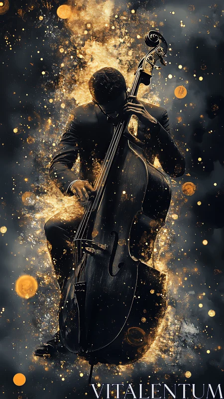 Jazz bassist ignites a cosmic storm of sound and golden light