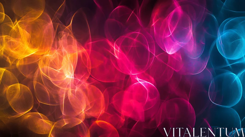 Neon Ember Orbits Colliding in a Velvet Nightfield.