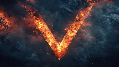 Inferno's Checkmark: Victory Forged in Flame.