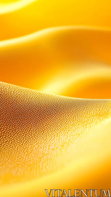 Golden micro dunes of fabric glowing in soft sunlit hush.