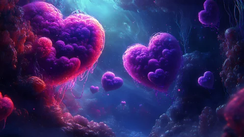 Luminescent Hearts in Cosmic Environment