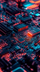 Neon-lit circuitry city pulses with electric midnight glow.