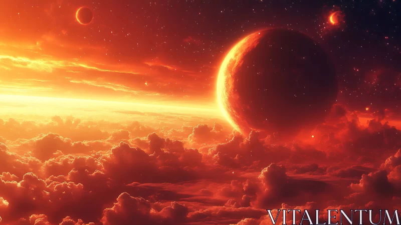 Thermal exoplanet horizon above stratocumulus cloud deck