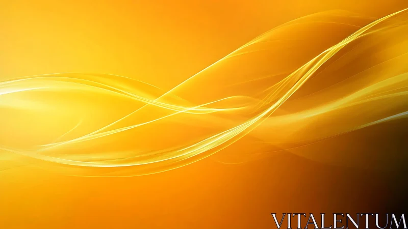 Golden luminous waveforms with dynamic flowing gradients.