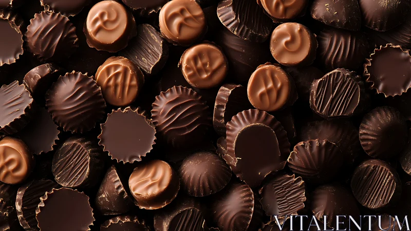 Assorted Chocolate Confections in Paper Cups